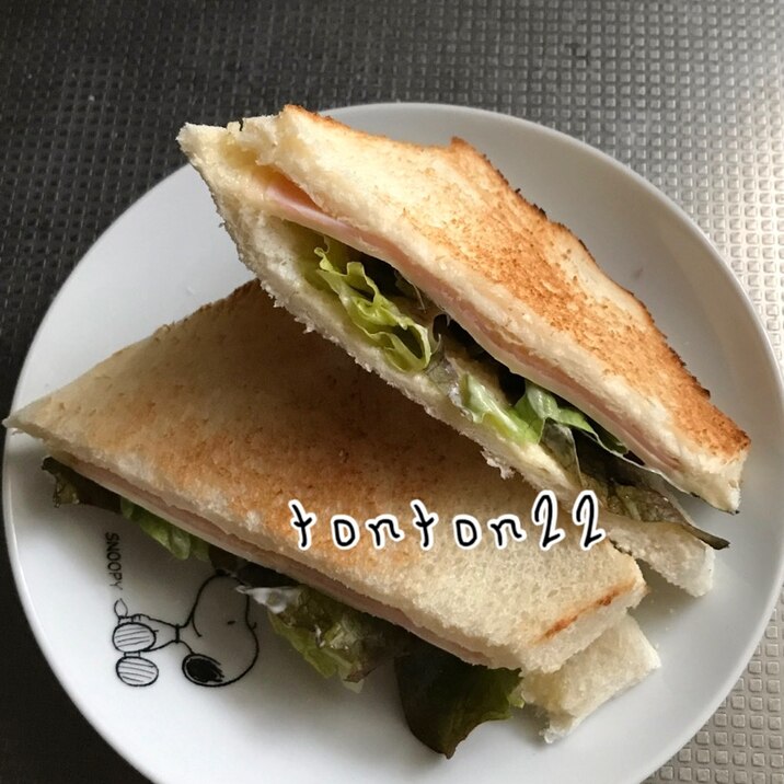 ハムチーズサンドイッチトースト☆
